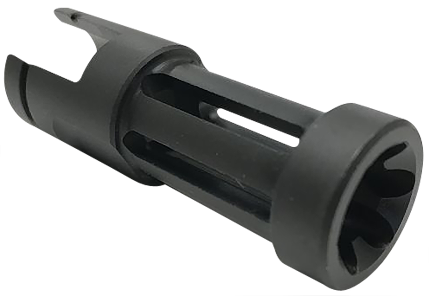 Samson 040606203 Flash Hider Black Oxide Stainless Steel with 2.50" OAL... - Samson Manufacturing - 22 Caliber