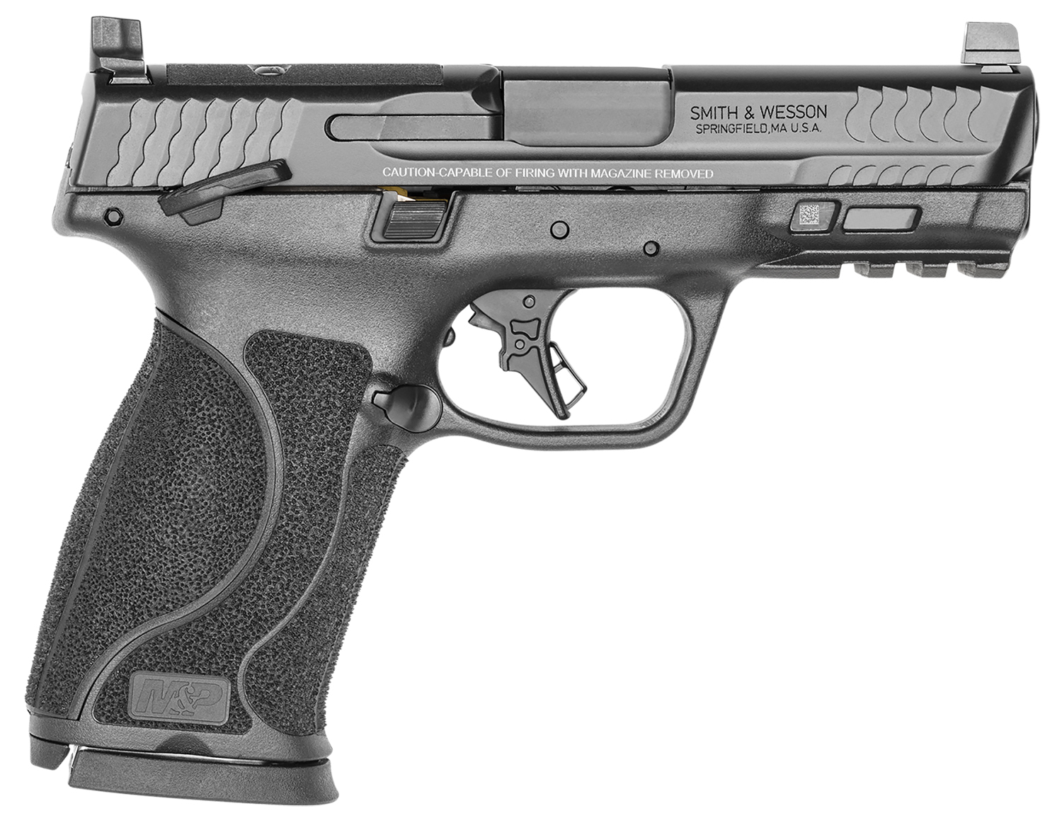 Smith & Wesson 13390 M&P M2.0  Full Size 10mm Auto 15+1, 4" Black Armornite Stainless Steel Barrel & Optic Cut/Serrated Slide, Matte Black Polymer Frame w/Picatinny Rail