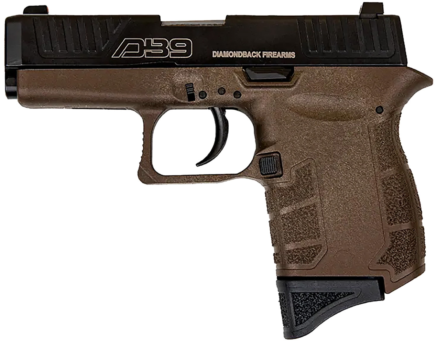 Diamondback DB0200P071 DB9 Gen4 Micro-Compact Frame 9mm Luger 6+1, 3.10 Stainless Steel Barrel, Black Nitride Serrated Stainless Steel Slide, Midnight Bronze Polymer Frame & Grip