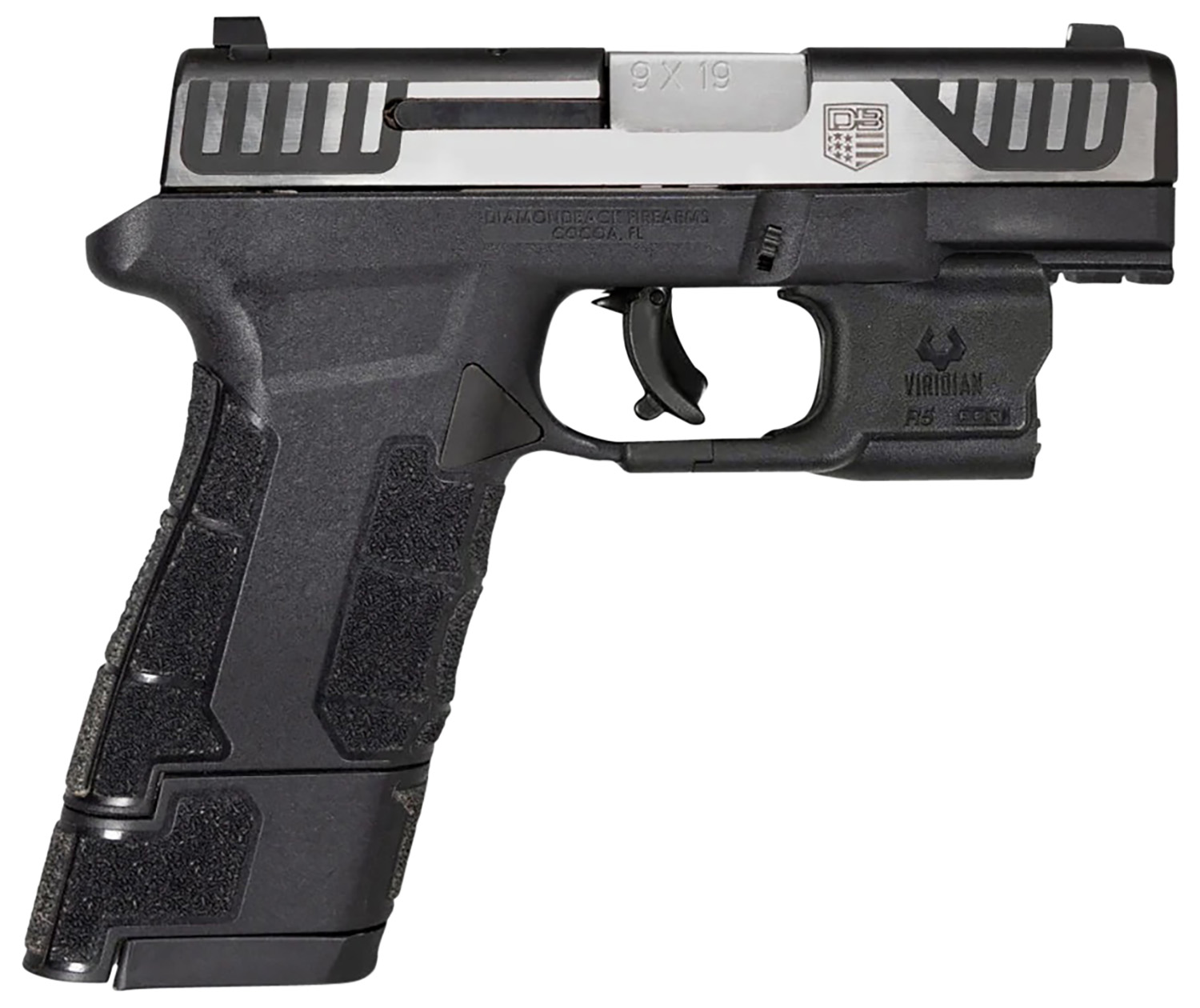 Diamondback DB0301P031 AM2 w/Viridian Laser Sub-Compact Frame 9mm Luger...-img-0