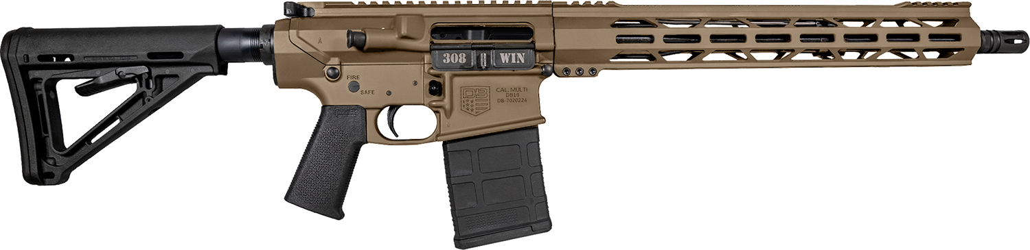 Diamondback DB1018C061 DB10  308 Win 16 20+1 Flat Dark Earth Magpul MOE Carbine Stock Black Magpul MOE-K Grip 15 M-Lok
