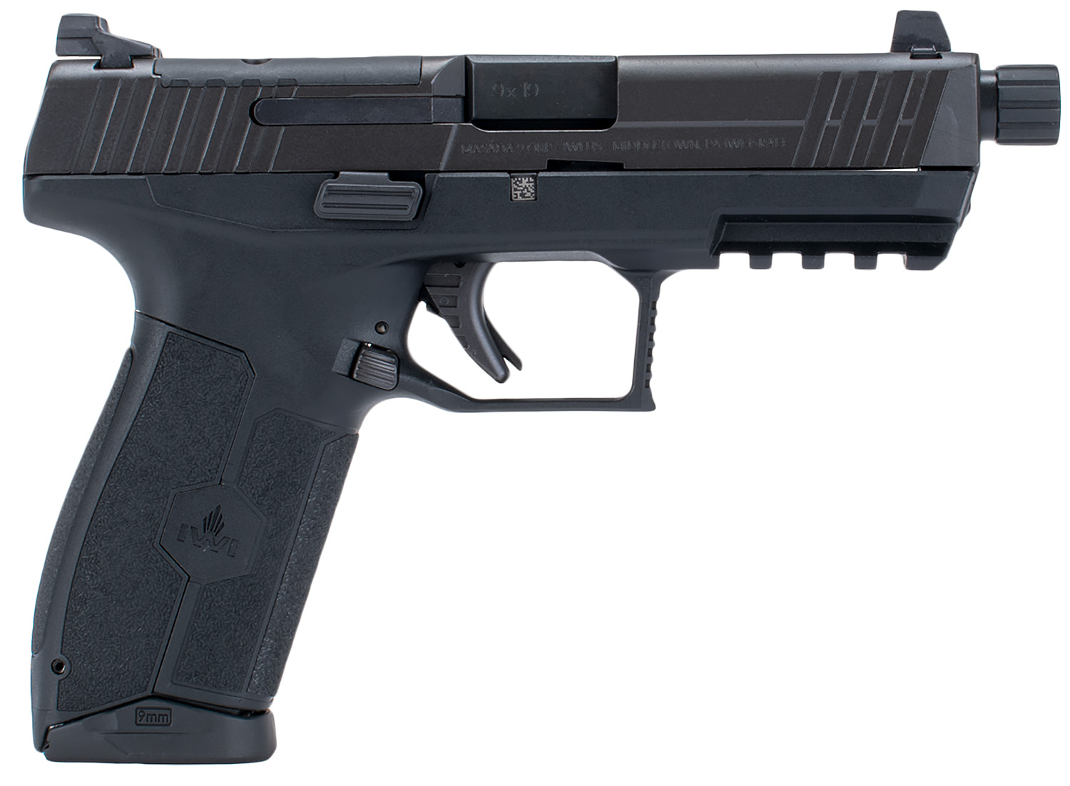 IWI MASADA Optics Ready Pistol - Black 9mm 4.6" Threaded Barrel 10rd