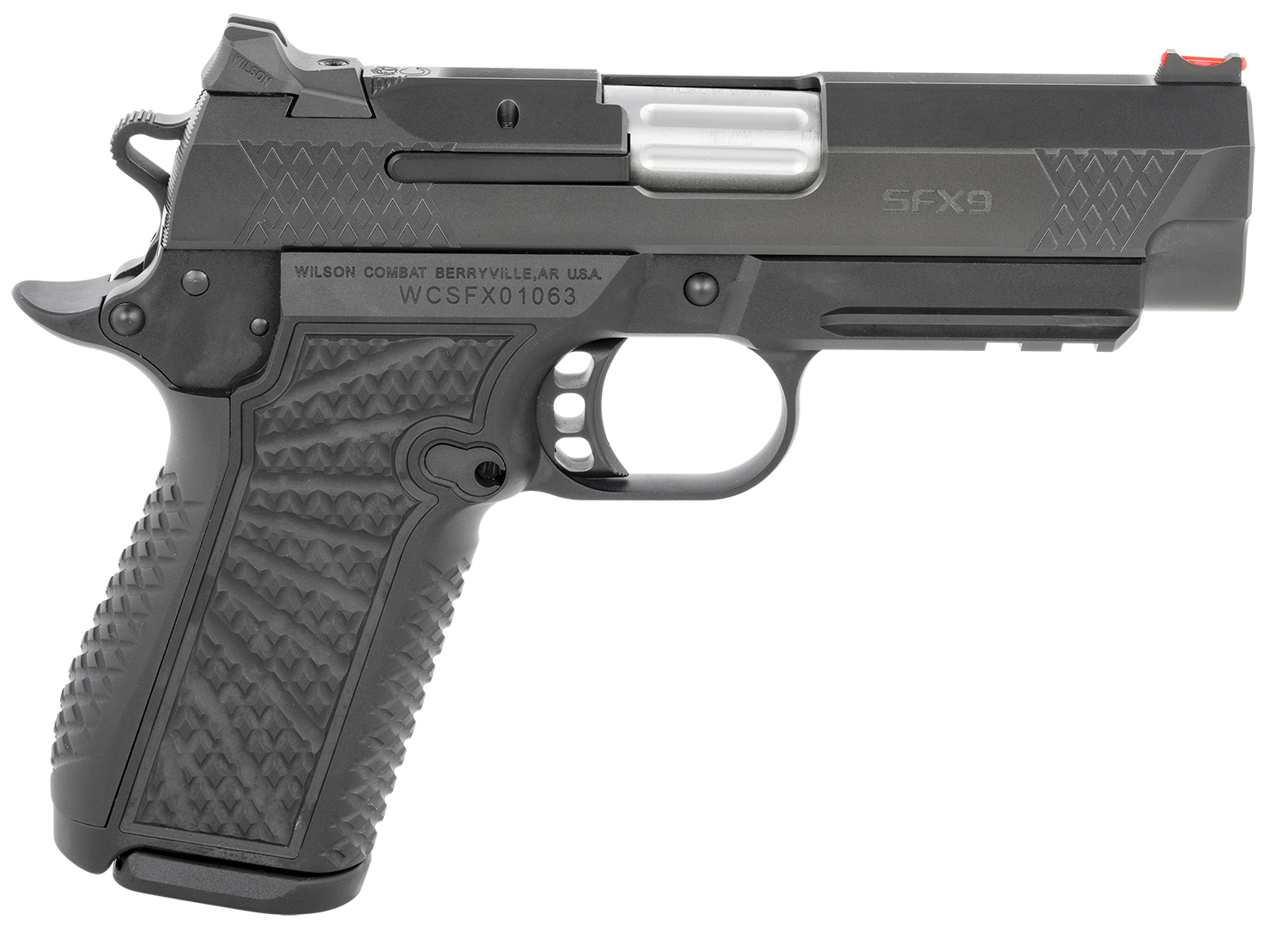 Wilson SFX9-CPR4 4" 9mm 15rd X-TAC Black DLC Lightrail 2 Mags - WILSON COMBAT - 9mm