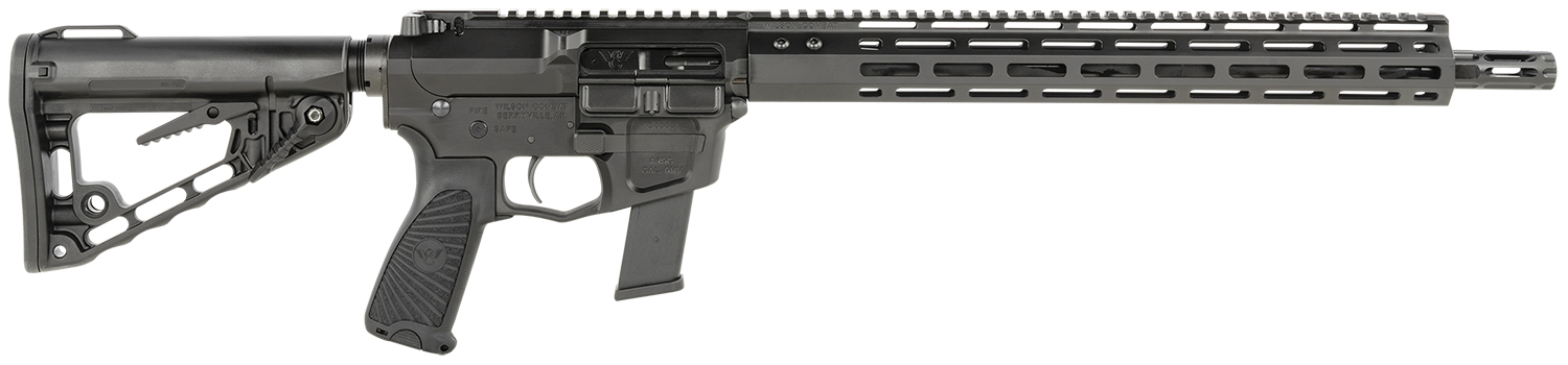 Wilson Combat TRAR9GB91610 AR9G Carbine 9mm Luger 17+1 16" Black Match...-img-0