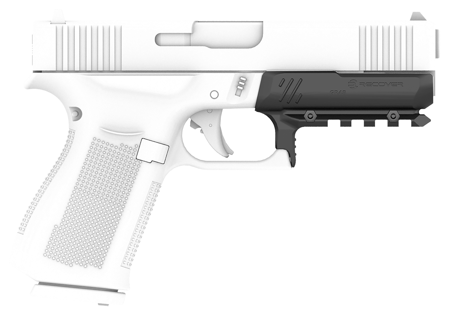 Recover Tactical GR4801 Full Size Rail for Glock 48 Black Polymer