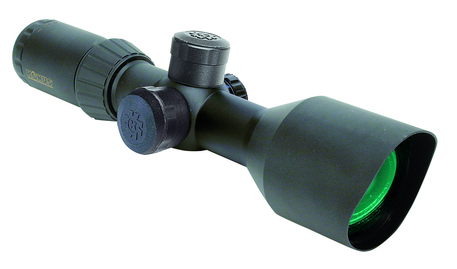 Konus 7292A KonusPro T-30 3-12x50mm Matte Black Rifle Scope, 30mm Tube, Dual Illuminated Blue/Red Mil-Dot Reticle, Zoom, Long Eye Relief