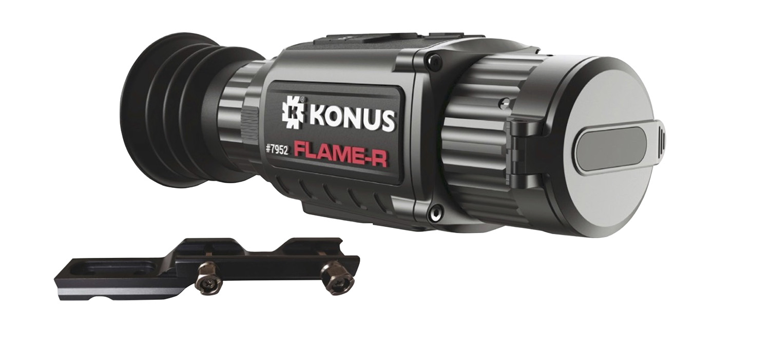 KONUS Konus 7952 Flame-R Thermal Rifle Scope Hand Held/Mountable Scope Black 2.5-20x Multi Reticle 256x192 Resolution Zoom Digital 1x/2x/4x/8x