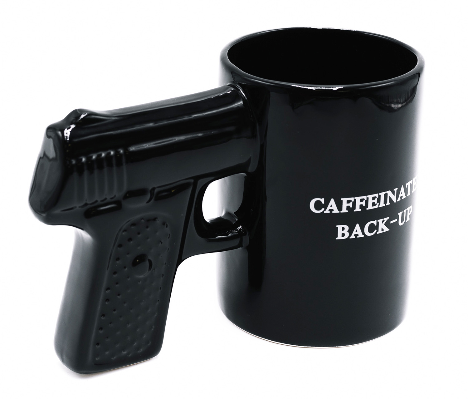 Caliber Gourmet CBGM1049 Gun Mug Black Ceramic Pistol
