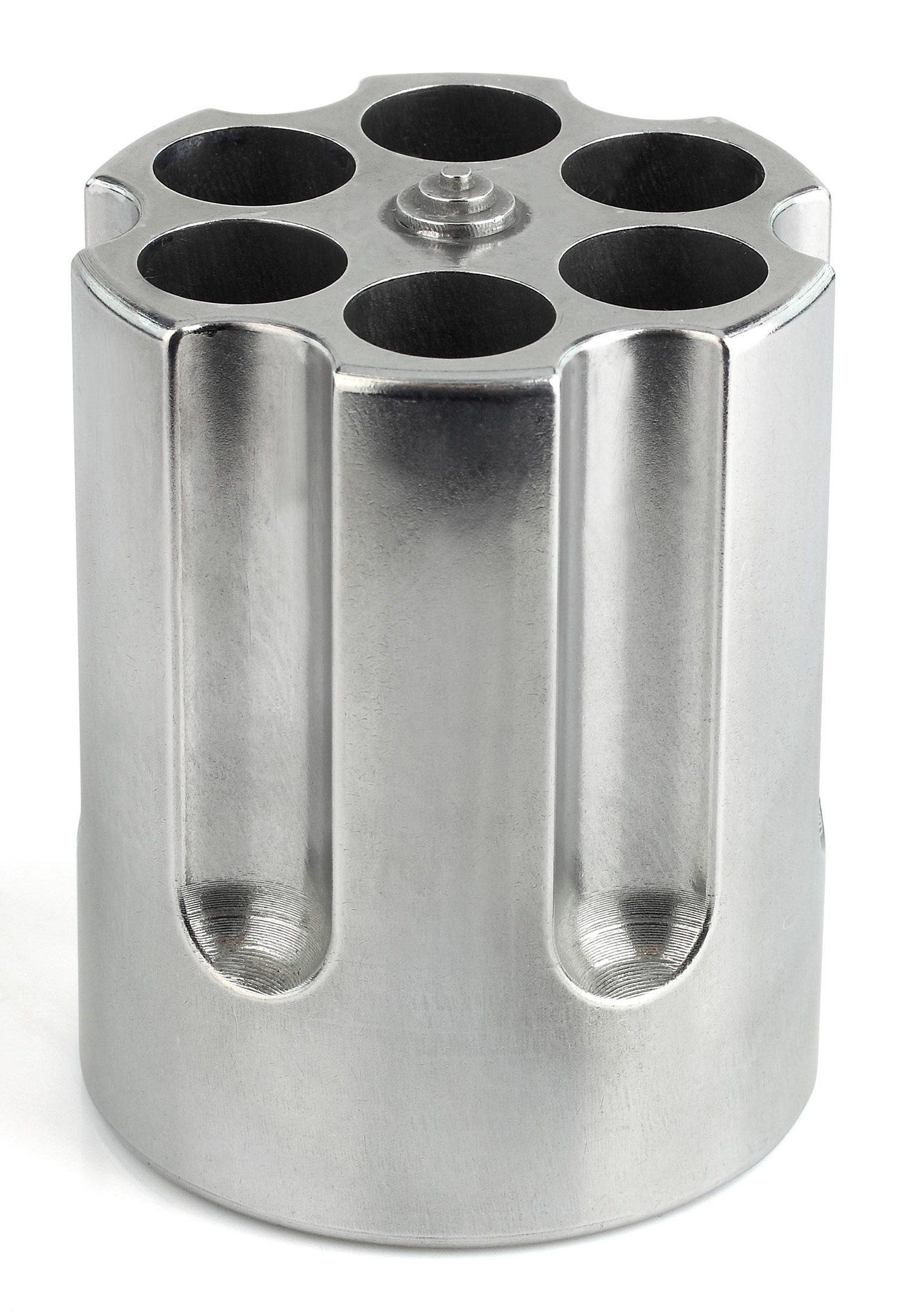 Caliber Gourmet CBG1007 Caliber Gourmet Cylinder Pen Holder Silver Aluminum 3.25 x 2.75 Pistol Cylinder