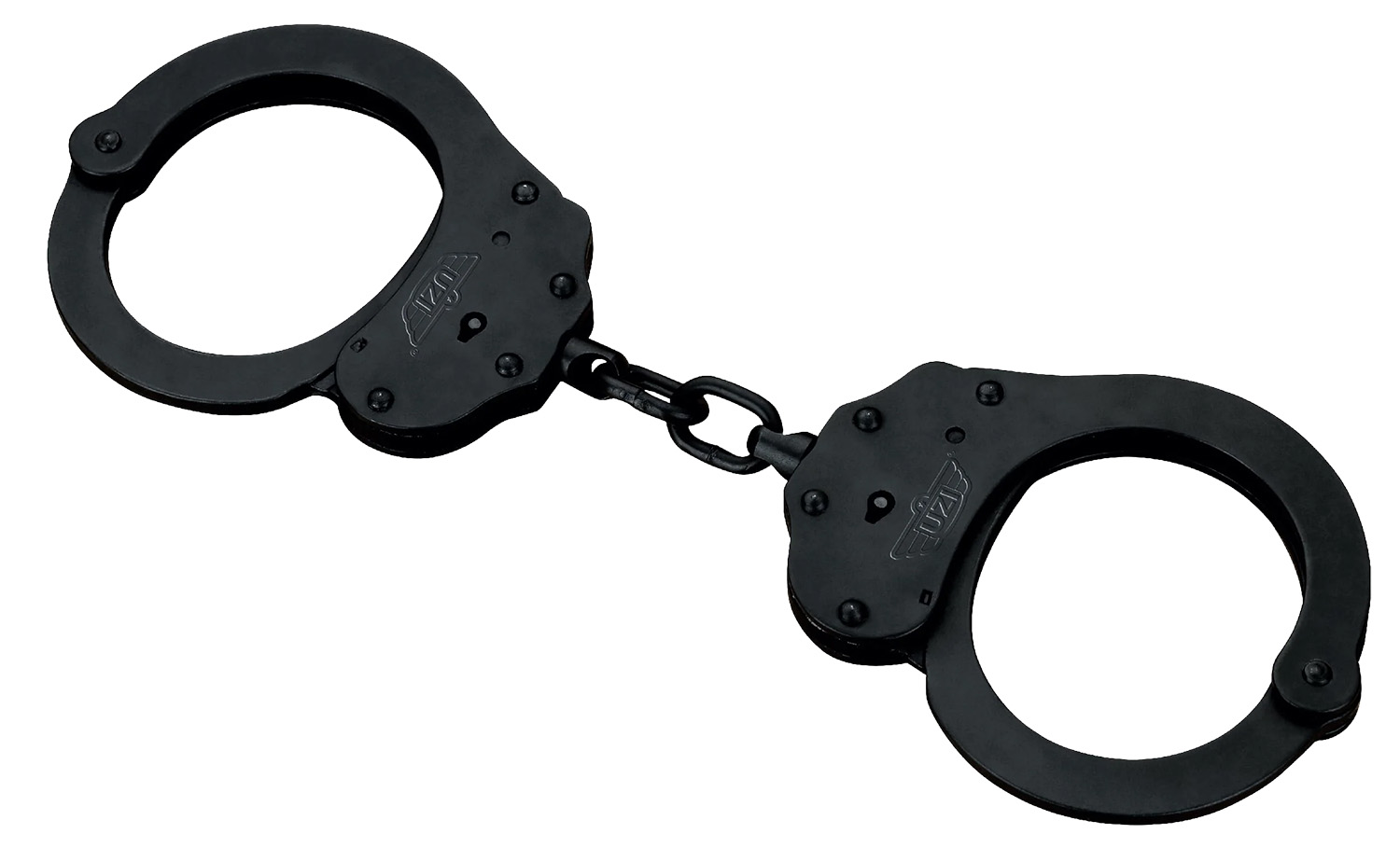 UZI-HCEU-BC-NIJ Handcuffs NIJ Black Steel 22 Locking Positions