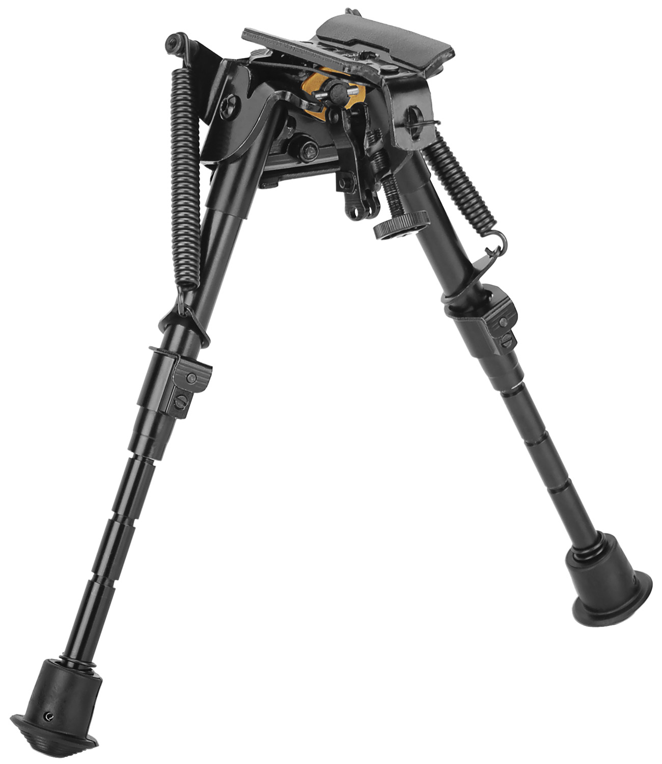 Caldwell XLA Bipod, Aluminum, Black, Swivel Stud Attachment, Adjustable 13.5-27 inches, Rubber Feet, Padded Base - Caldwell