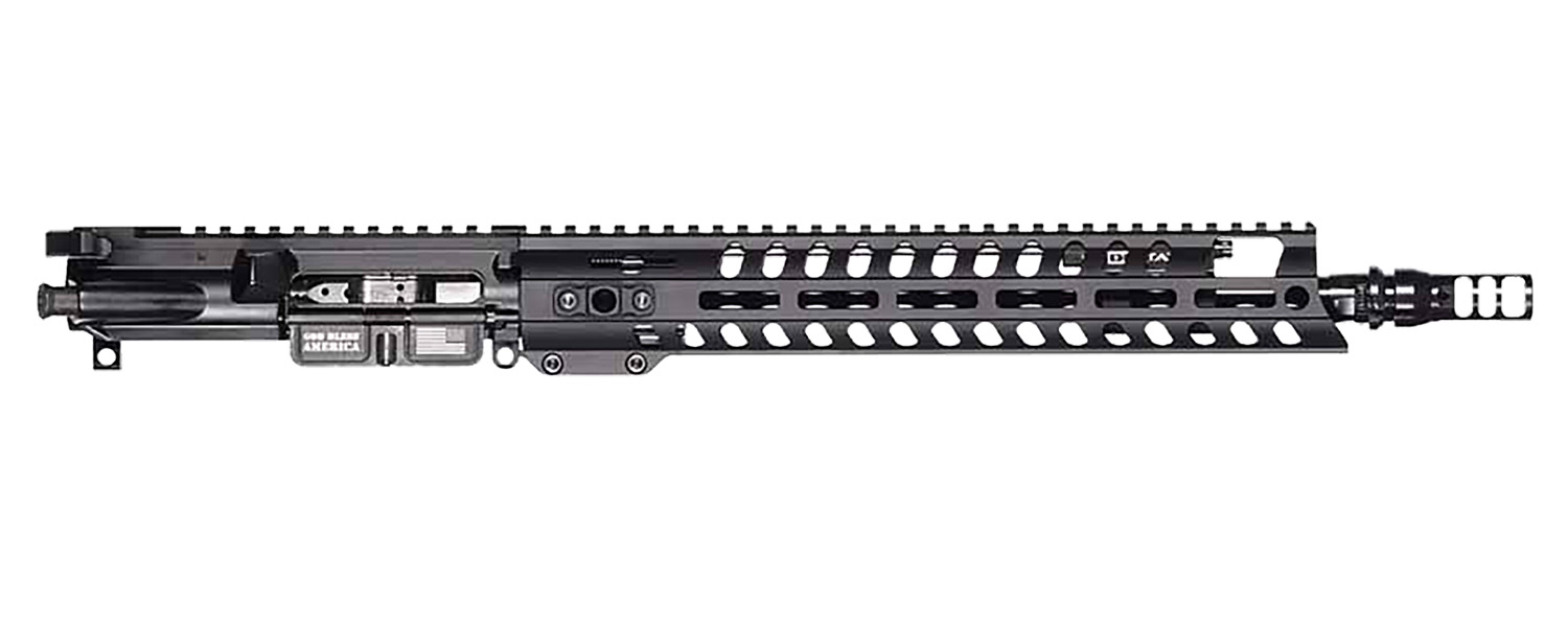 Patriot Ordnance Factory  Renegade + Complete Upper 5.56x45mm NATO 10.50 Black Nitride Barrel Aluminum Black Anodized Receiver 9 M-LOK Handguard Adjustable Block