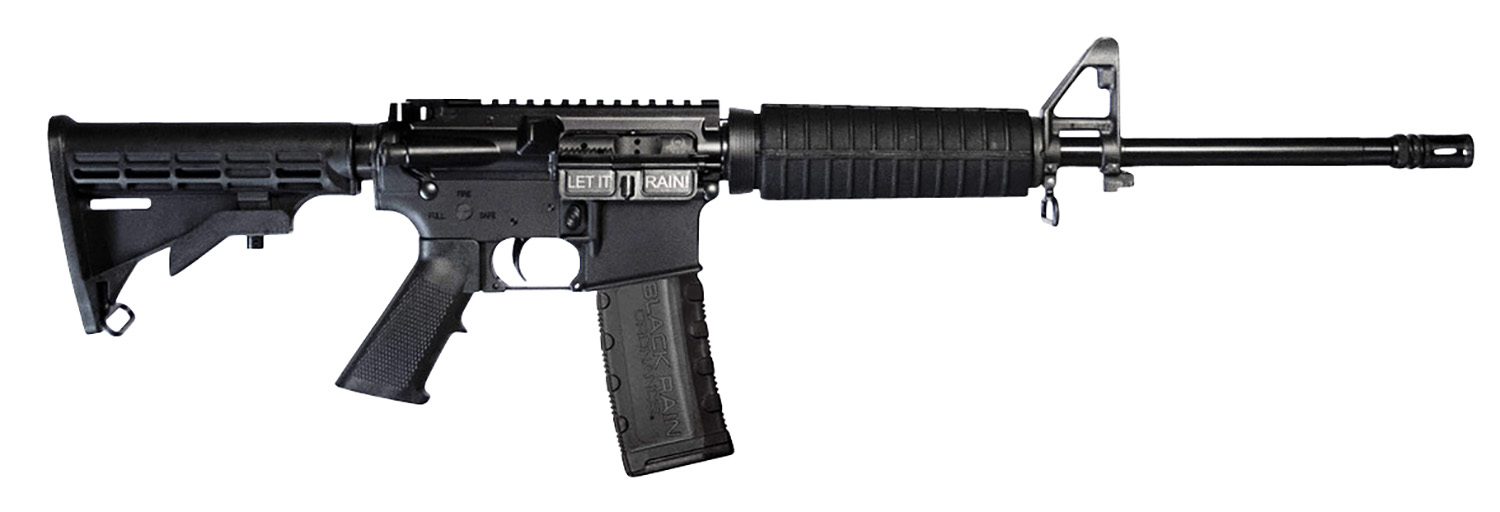 Black Rain Ordnance SPEC15A2 Spec15 A2 5.56x45mm NATO 16 30+1 Black Anodized Rec Black 6 Position Collapsible Carbine Stock Black Polymer Grip A2 Front Sight Right Hand