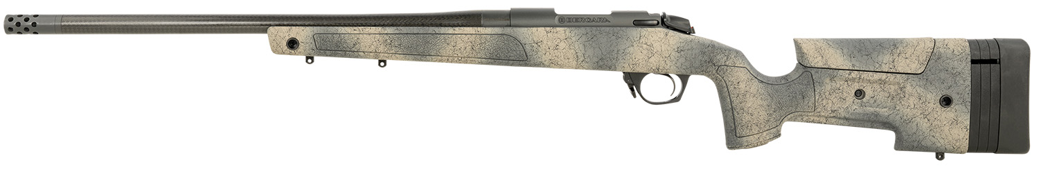 Bergara HMR Carbon Wilderness PRC (6.5 PRC) 24" – Remarkable Carbon Long-Range Rifle 5 HMR Carbon Wilderness woodland camo stock, left side