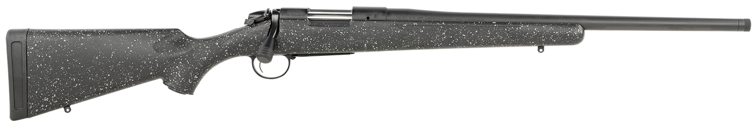 Bergara Rifles B14LM501C B-14 Ridge 300 Win Mag 3+1 24" Graphite Black Cerakote Barrel, Graphite Black Cerakote Steel Receiver, Gray Speckled Black Fixed American Style Stock, Right Hand