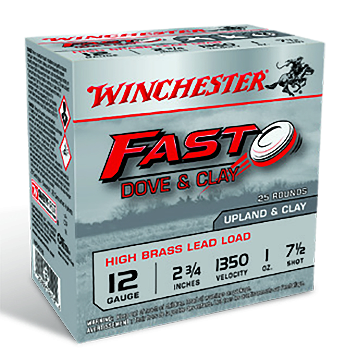 The Shooting Store  Winchester Ammo WFD127B Fast Dove & Clay High Brass 12  Gauge 2.75 1 oz 7.5 Shot 25 Bx/ 10 Case