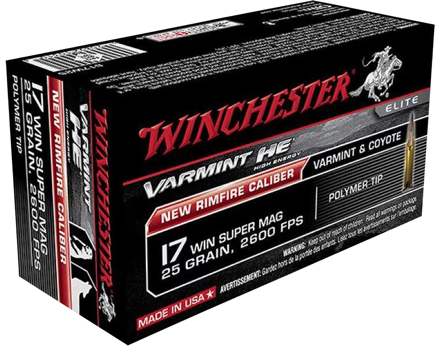 Winchester Ammo X17W25 Super X 17 WSM 25 gr Jacketed Hollow Point (JHP) 50 Bx/10 Cs