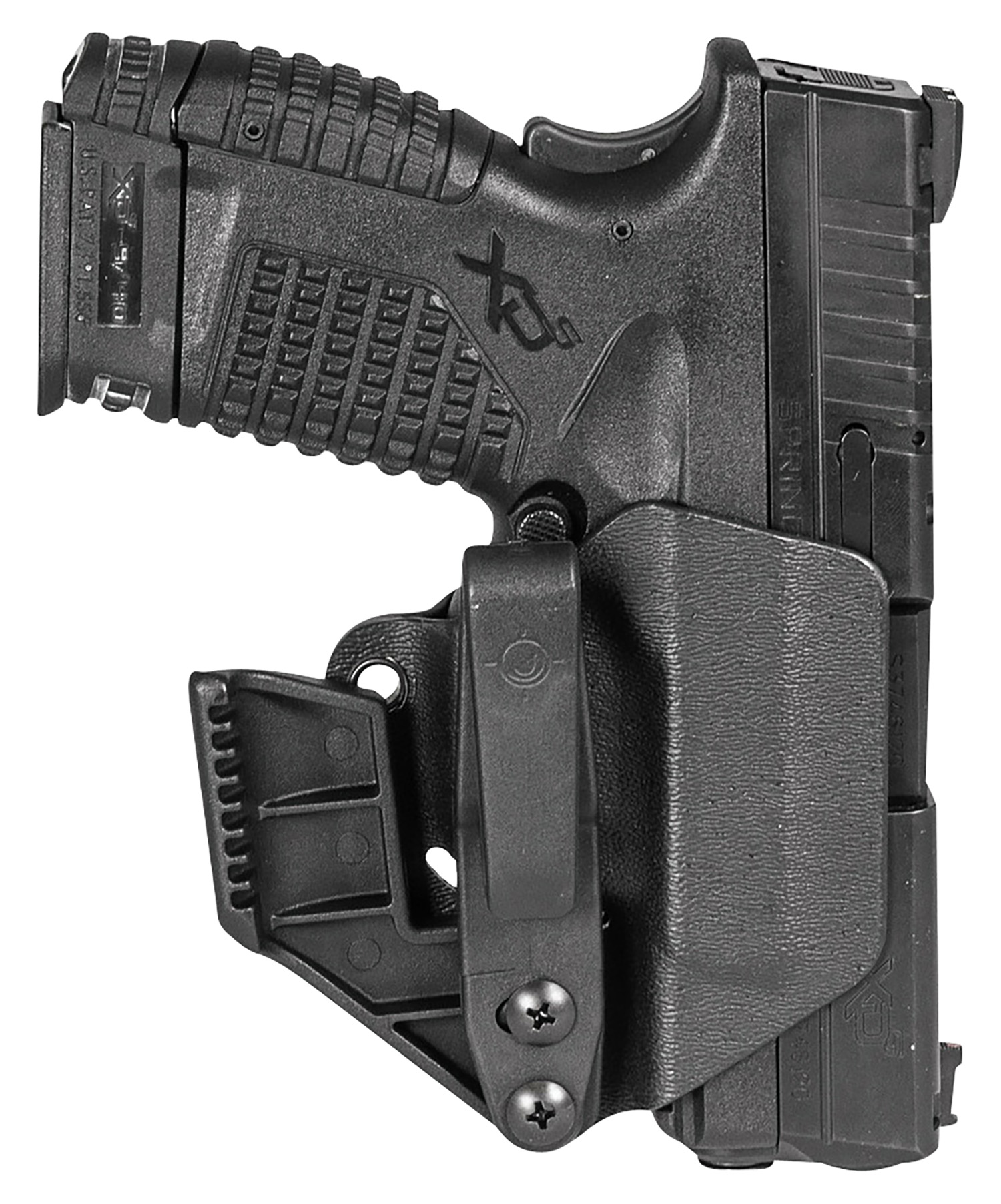 Mission First Tactical H2SFXDSAIWBM Minimalist Holster IWB Black Polymer Belt Clip Fits Springfield XD-S 9/40 3.30 Barrel Ambidextrous