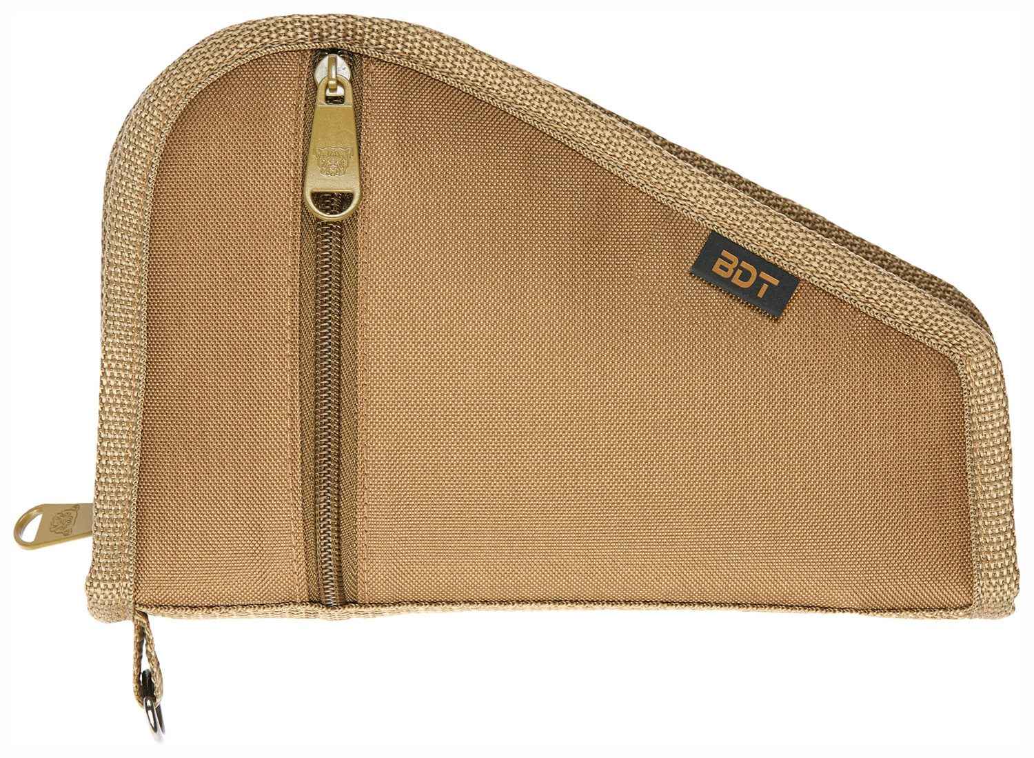 BULLDOG CASES Deluxe Tan Pistol Case with Pocket and Sleeve (BDT619T)