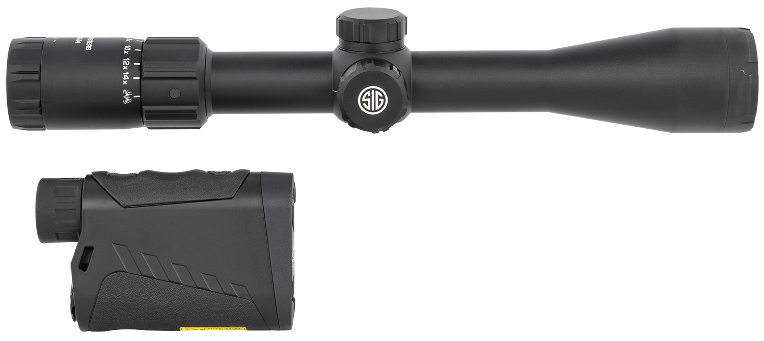 Sig Sauer Electro-optics Sok15bm05 Buckmasters Combo Kit Black Anodized 4-16x 44mm 1" Tube Bdc Reticle Red Laser Feature