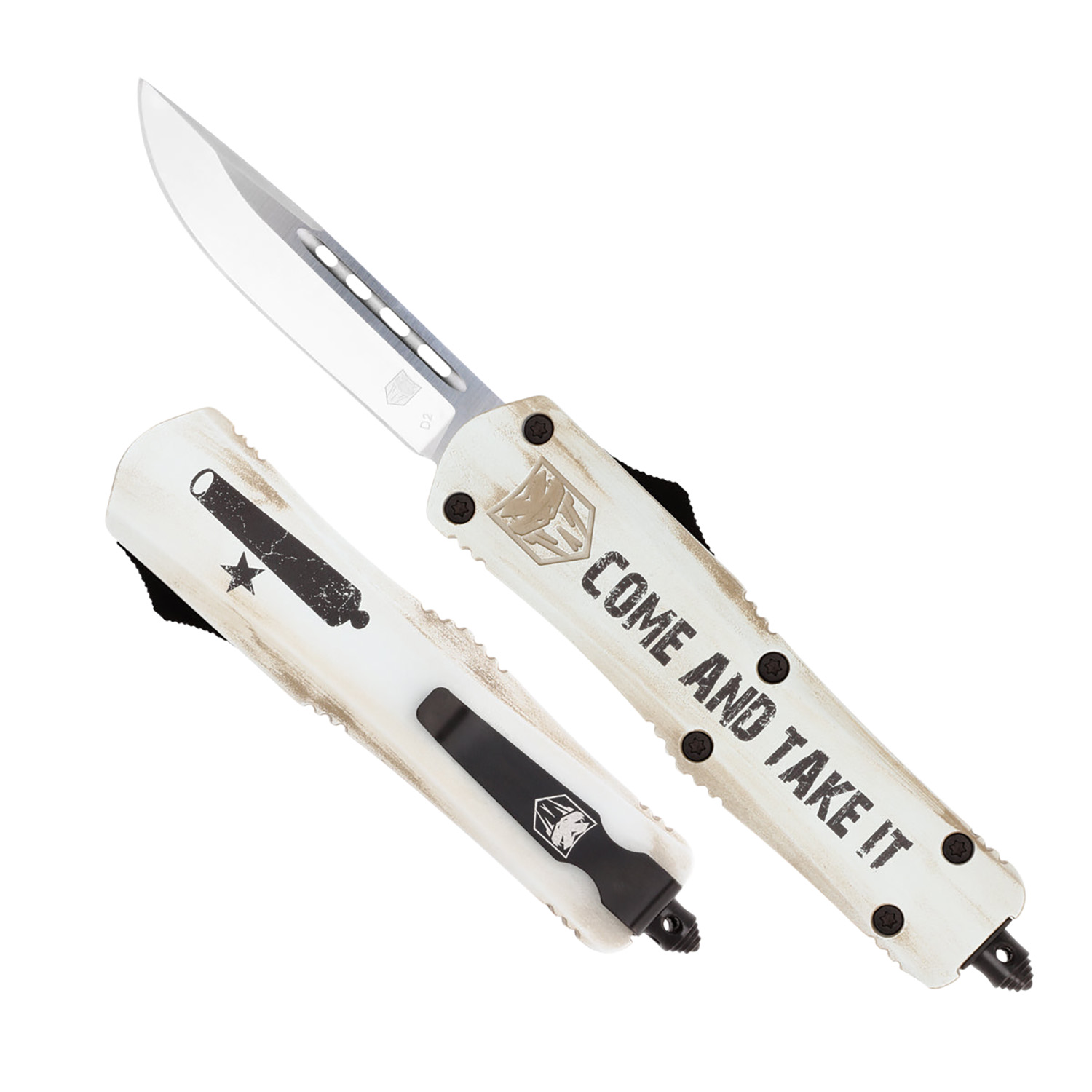 Cobratec Knives Mcatifs3dns Fs-3 Come AND Take IT 3" OTF Drop MCATIFS-3DNS