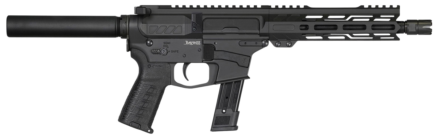 CMMG PE92A5161AB Banshee MK17 9mm Luger 21+1 8", Armor Black, Buffer...-img-0