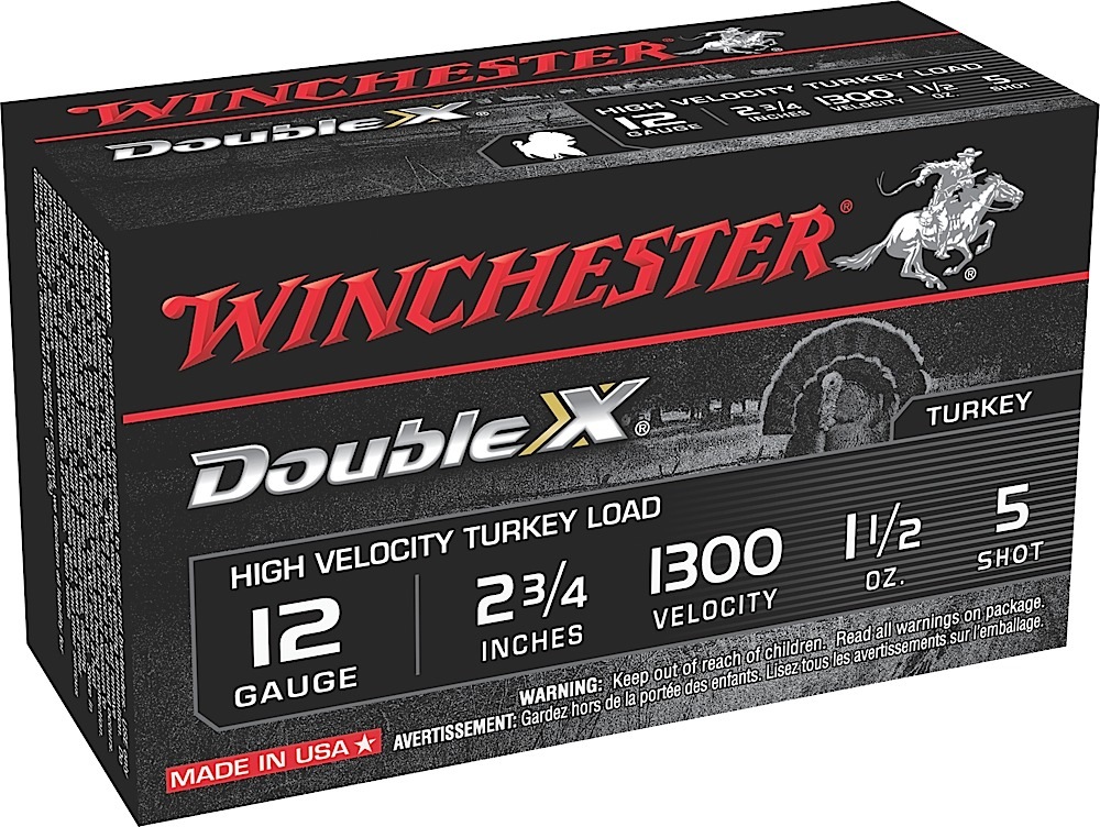 Winchester Ammo STH125 Double X High Velocity Turkey 12 Gauge 2.75" 1 1/2 oz 5 Shot 10 Per Box