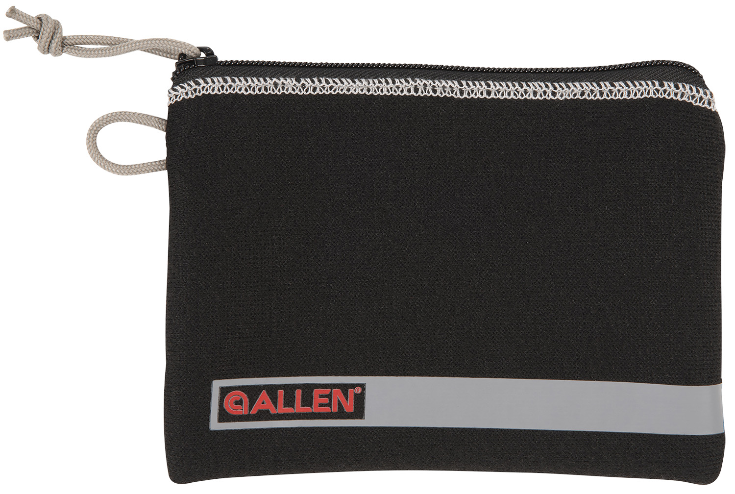 Allen 3626 Pistol Pouch  Black Polyester w/Lockable Zippers, ID Label & Fleece Lining Holds Compact Size Handgun 5 L x 7 W Interior Dimensions