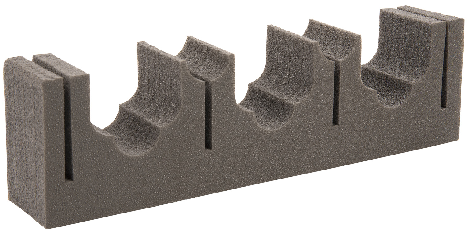 Allen 5658 Firearm & Fishing Rod Magnetic Holder Black Metal/Foam Holds 3 Rifle/Shotgun