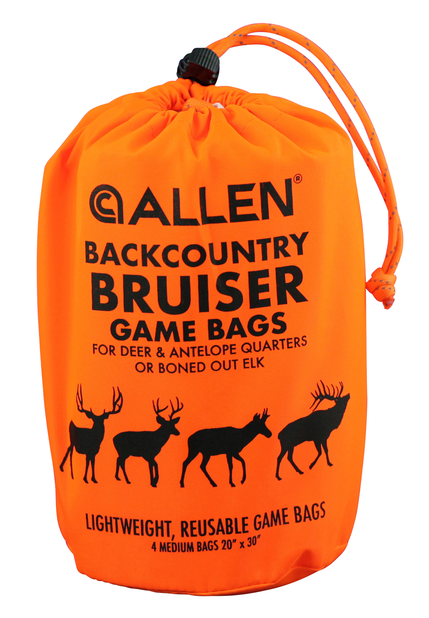 Allen BackCountry Bruiser Deer Game Bag Set Orange Polyester 4 Bags 6591