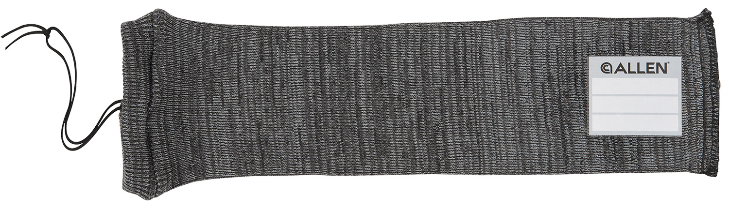 Allen 13170 Stretch Knit Handgun Sock  Gray Silicone-Treated Knit w/Custom ID Labeling Holds Handguns 14 L x 3.75 W Interior Dimensions
