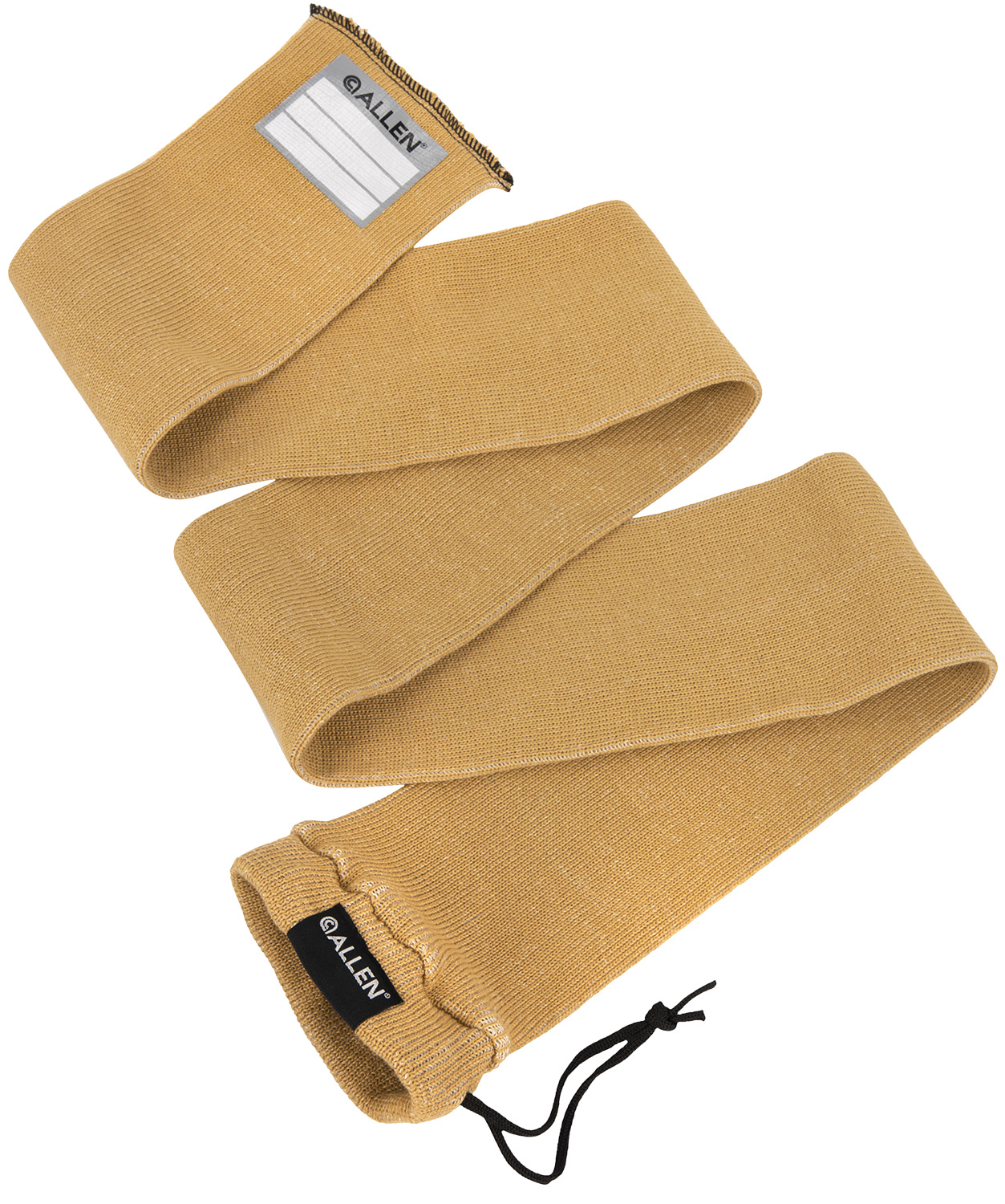 Allen 13172 Stretch Knit Gun Sock Coyote Silicone-Treated Knit w/Custom ID Labeling Holds Rifles with Scope or Shotguns 52 L x 3.75 W Interior Dimensions