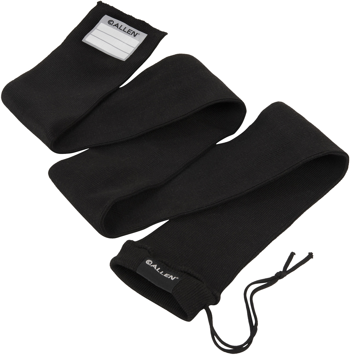 Allen 13173 Stretch Knit Gun Sock Black Silicone-Treated Knit w/Custom ID Labeling Holds Rifles with Scope or Shotguns 52 L x 3.75 W Interior Dimensions