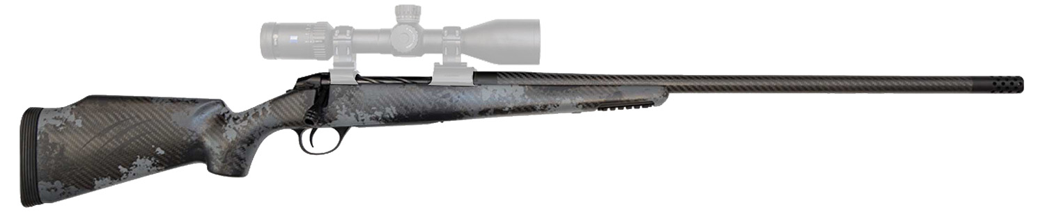 Fierce Firearms FCRG7MMRM24TP Carbon Rage  Full Size 7mm Rem Mag 3+1 24 Black C3 Carbon Fiber Barrel, Tungsten Gray Cerakote Titanium Receiver, Phantom Camo Fixed Fierce Tech C3 Stock, Right Hand