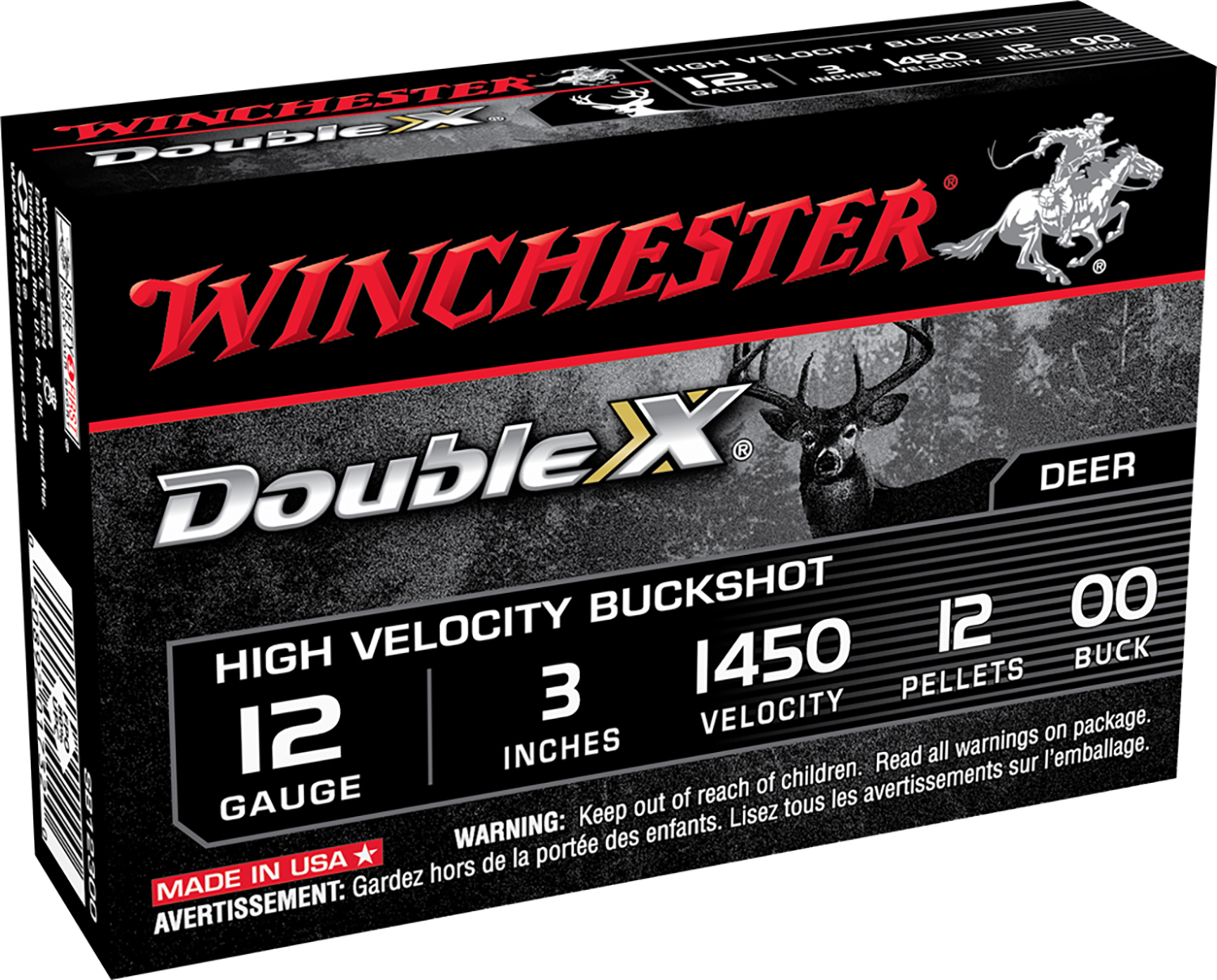 Winchester Ammo SB12300 Double X High Velocity 12Gauge 3