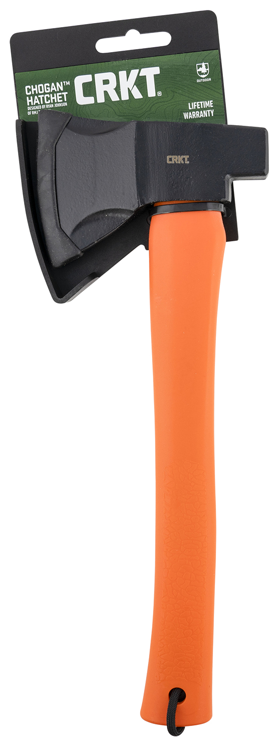CRKT Chogan Axe 3.16" 1055 Carbon Steel Blade Orange Handle