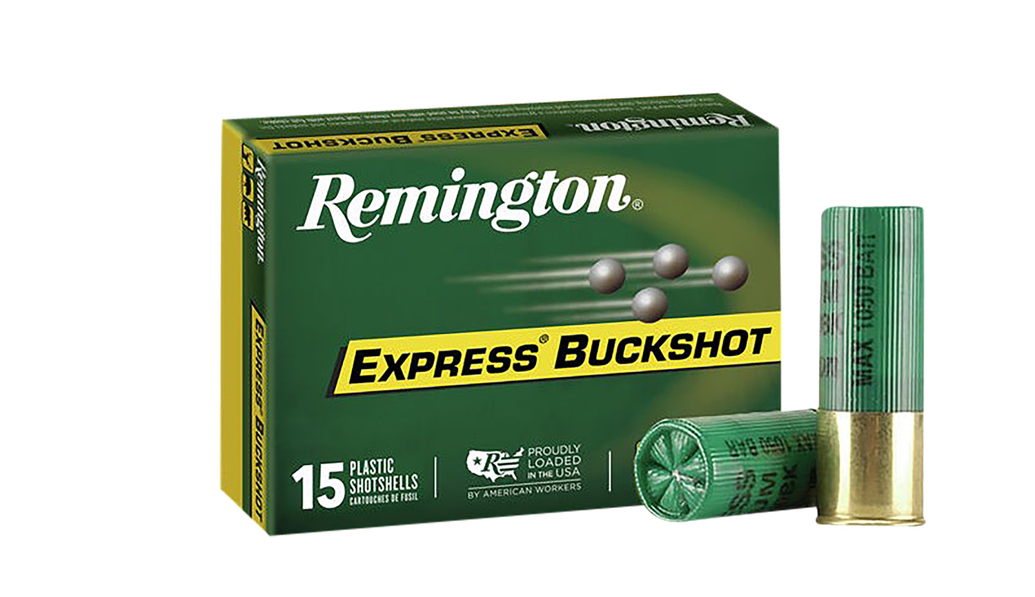 Remington Ammunition 26876 Express Buckshot 12 Gauge 2.75" 00 Buck Shot 15 Per Box/ 5 Cs