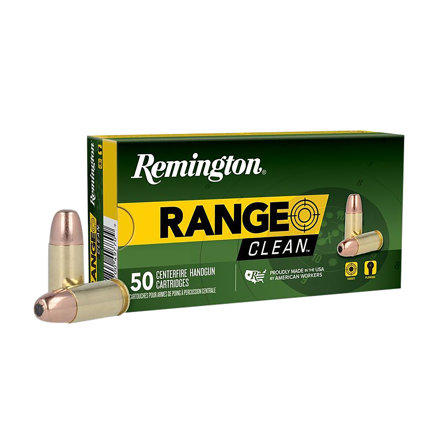Remington Ammunition 27681 Range 9mm Luger 115 Gr Flat Nose Enclosed Base (FNEB) 50 Per Box/ 10 Cs