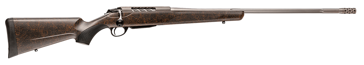 Tikka JRTXRBS319 T3x Lite Full Size 6.5 PRC 3+1 24.30" Stainless Fluted Barrel, Drilled & Tapped Stainless Steel Receiver, Orange Webbed Black Roughtech Synthetic Stock