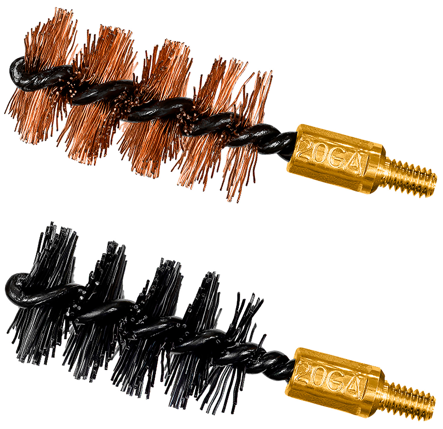 Otis FG520NB Bore Brush Set  20 Gauge Shotgun Firearm 2 Long Bronze/Nylon Bristles 2 Per Pkg