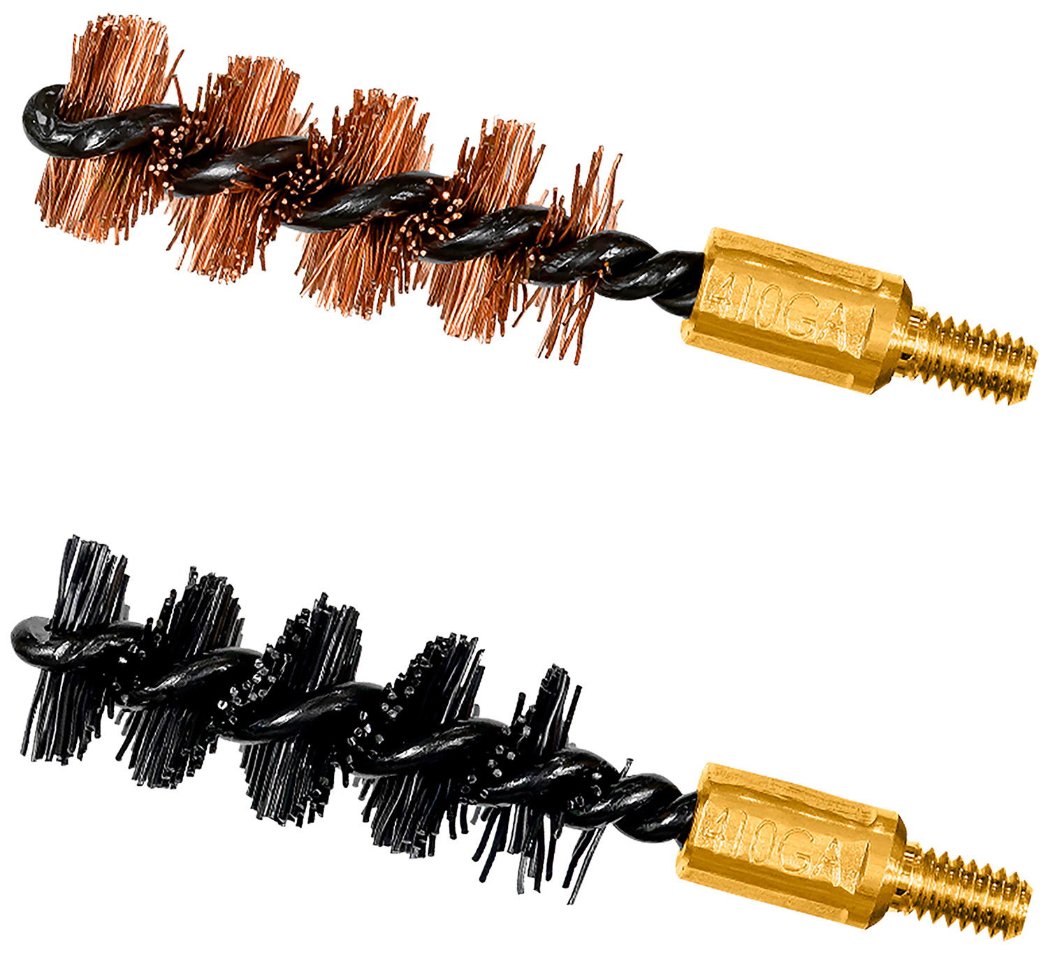 Otis FG541NB Bore Brush Set  410 Gauge Shotgun Firearm 8-32 Thread 2 Long Bronze/Nylon Bristles 2 Per Pkg