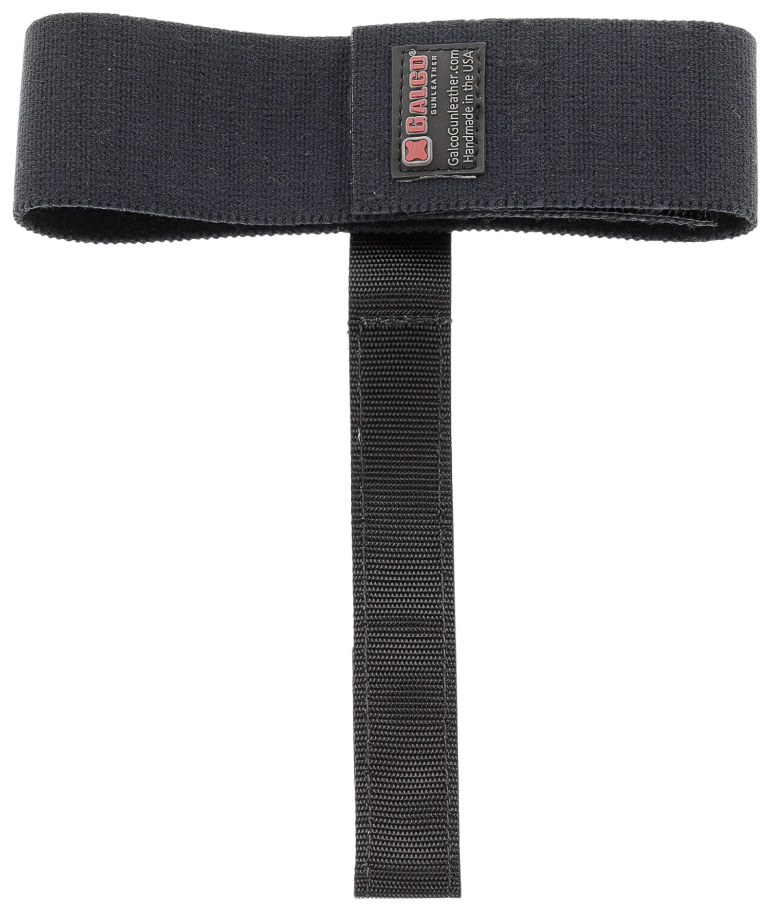 Galco ACSB Ambidextrous Ankle Calf Strap - Black Elastic/Webbing, Velcro Mount, Discreet Design