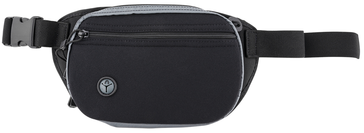 Galco FTPRGBC Fastrax PAC Waistpack Size Compact Black/Gray Neoprene Compatible w/Glock 32/Kahr CW Belt Up to 50 Wide Ambidextrous