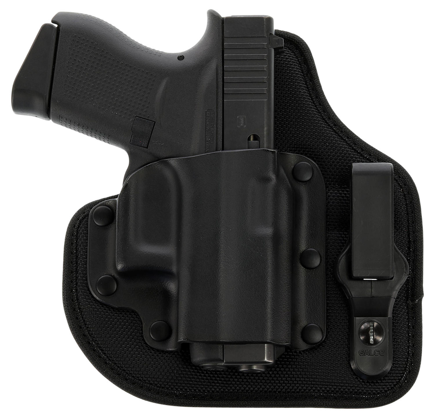 Galco QTC800RB QuickTuk Cloud IWB Holster Black Kydex/Nylon Right Hand