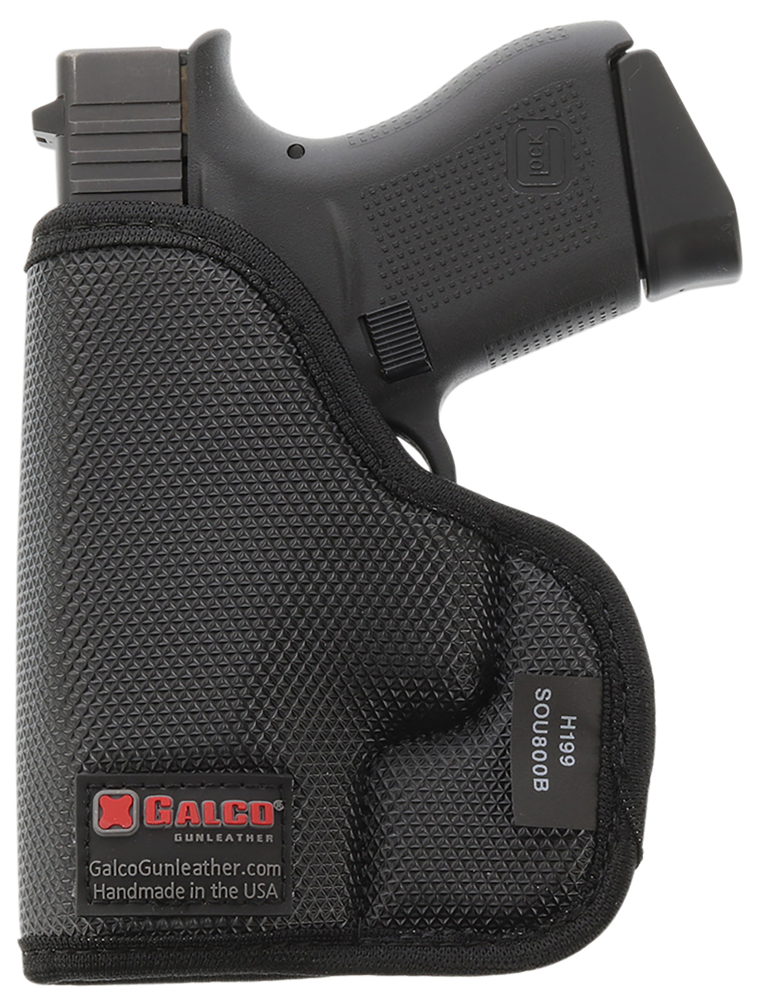Galco SOU652B StukOn-U Black Gripper Shell Ambidextrous Pocket Holster