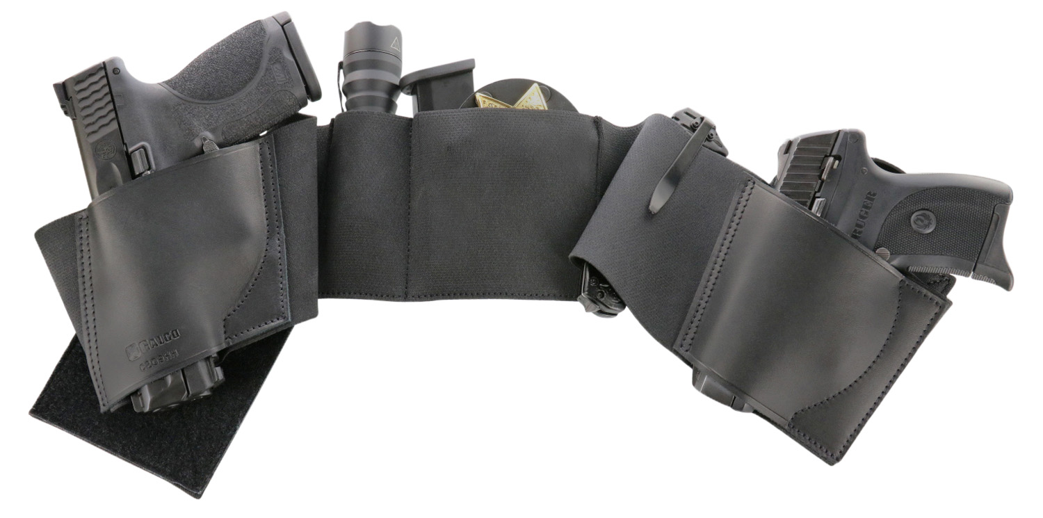 Galco UWBKXL2 UnderWraps 2.0 Black XL Leather/Nylon Handgun Holster