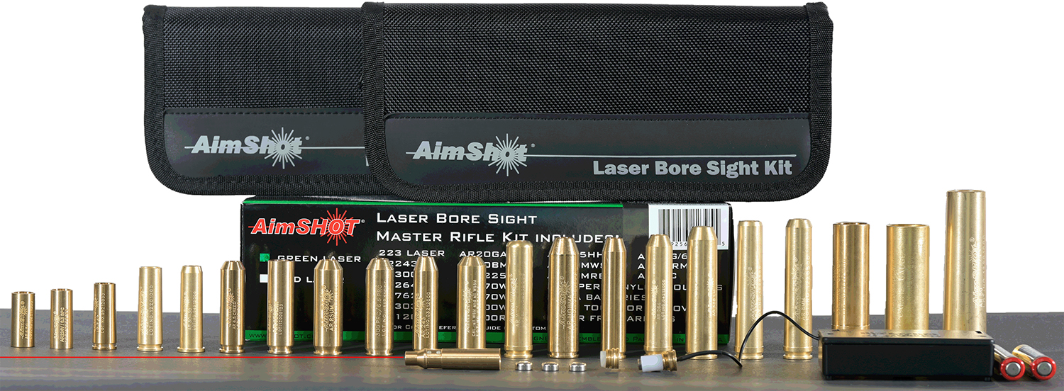 AimShot KTMASTER2RED Multi-Caliber Bore Sight Kit with Red Laser 650nM - AIMS - MULTI-CALIBER