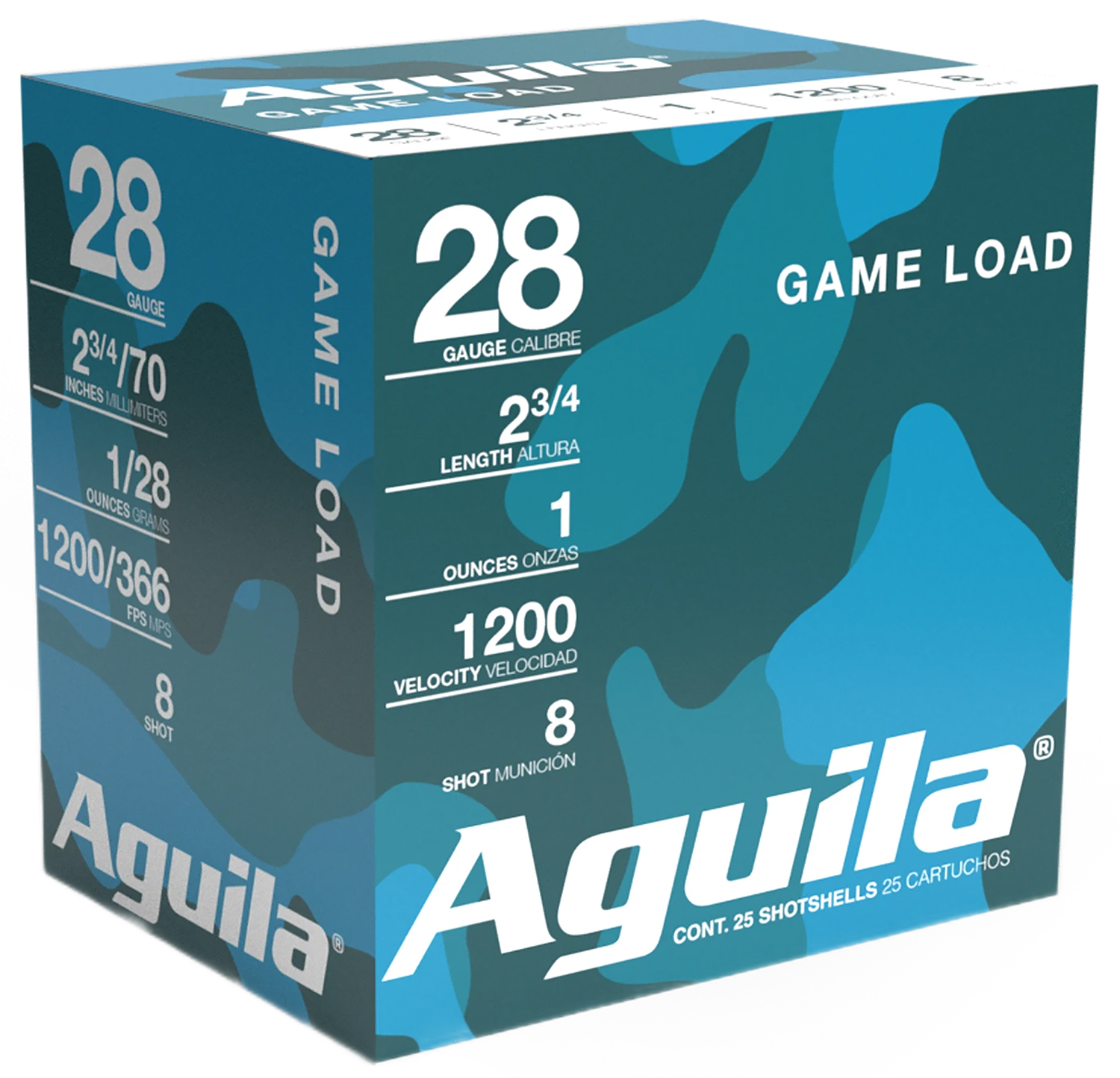 Aguila 1CHB2838 Birdshot Standard Velocity 28 Gauge 2.75" 1 Oz 8 Shot 25 Per Box/ 10 Case