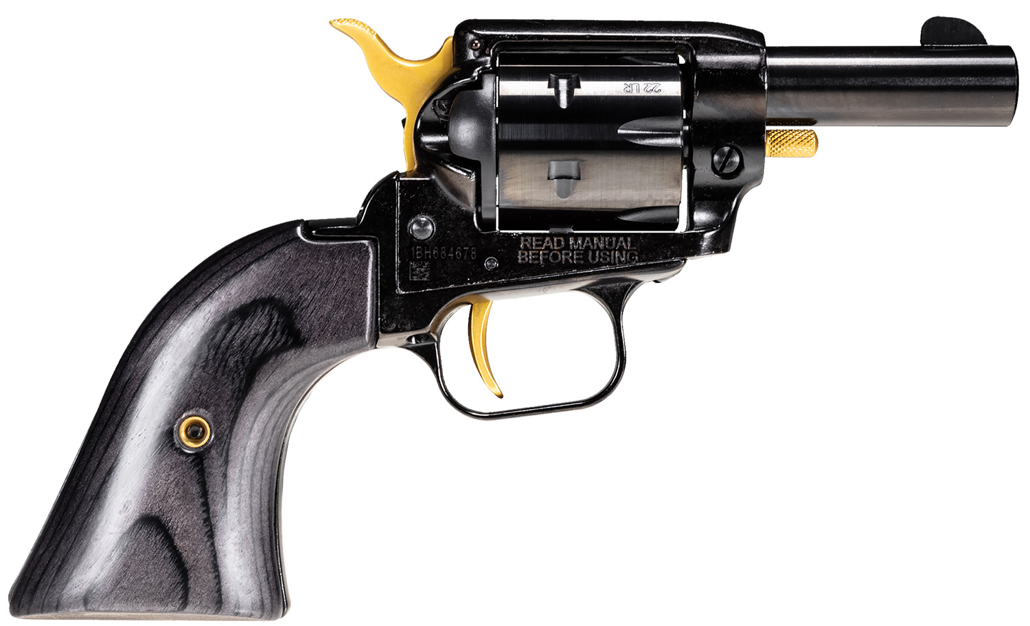 Heritage Barkeep Singe Action Revolver .22 Long Rifle Black Oxide Finish - Heritage - 22 LR