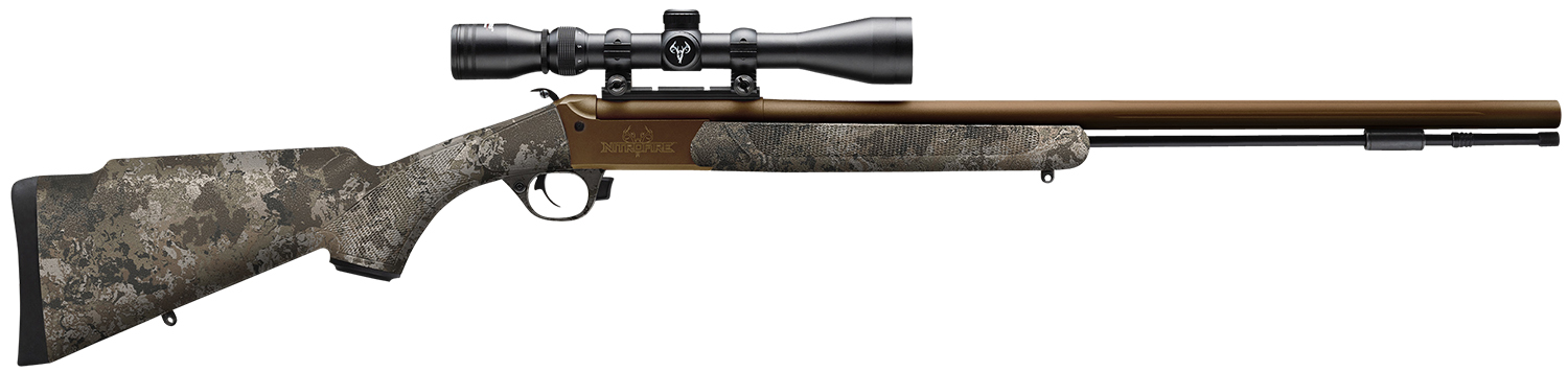 Traditions CR5848804425 NitroFire  50 Cal 209 Primer 26" Burnt Bronze Cerakote Rec/Barrel with VAPR Twist Veil Wildland